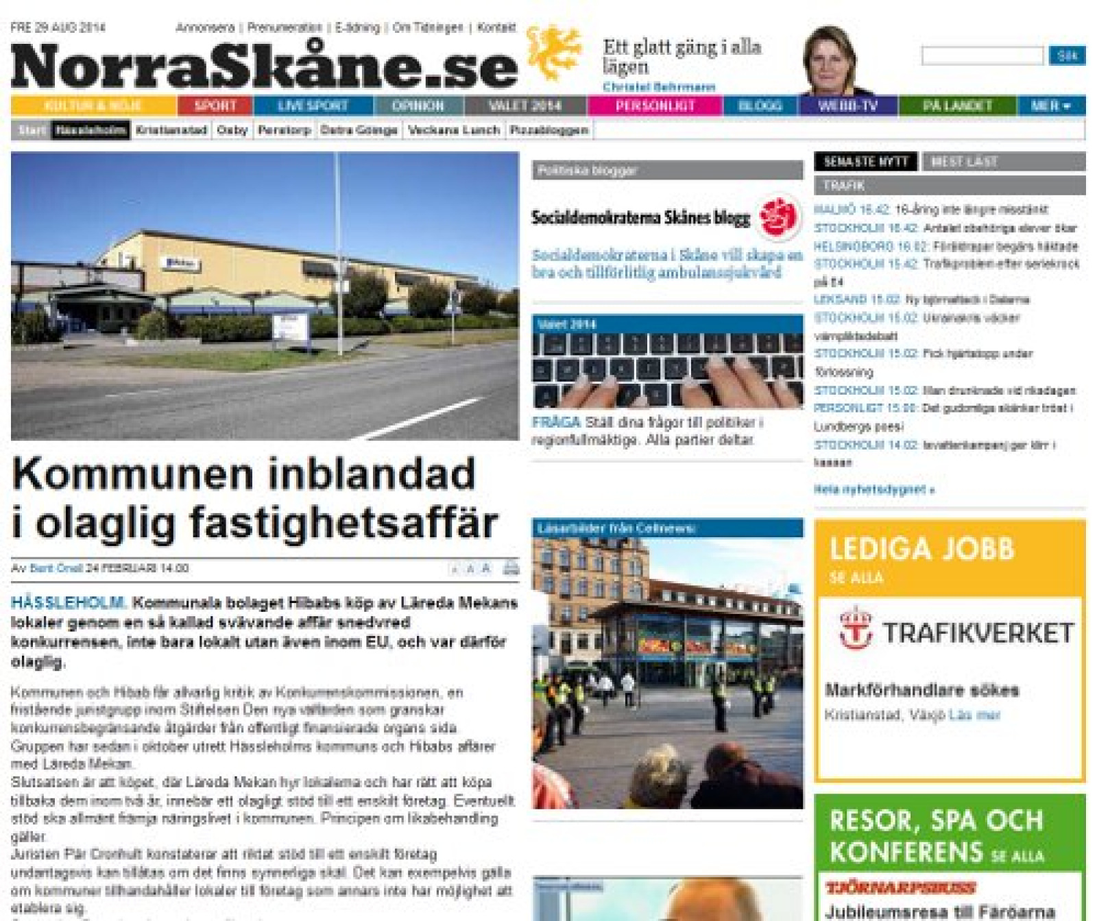 Skanska Protester Mot Sparkning Av Journalist Fria Tider